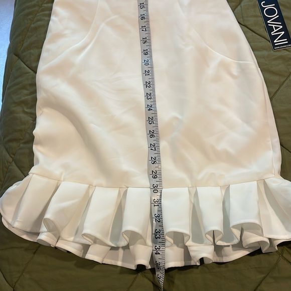 NWT Jovani ivory sleeveless sheath dress # 07819 size 6 - Picture 14 of 14